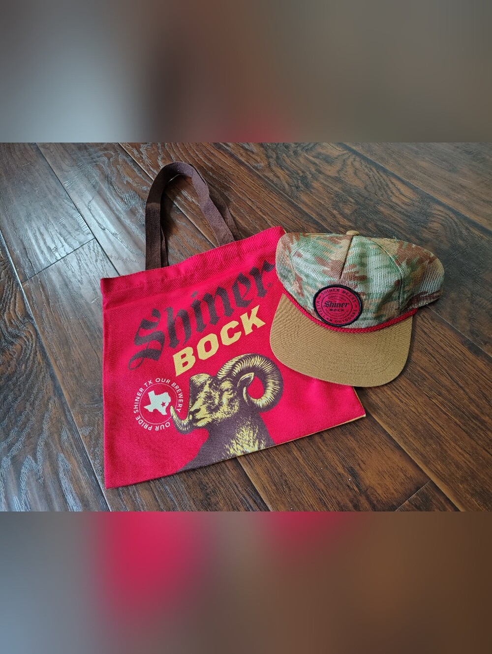 Magellan x Shiner Bock Beers mesh camo snapback hat bundle In new condition
